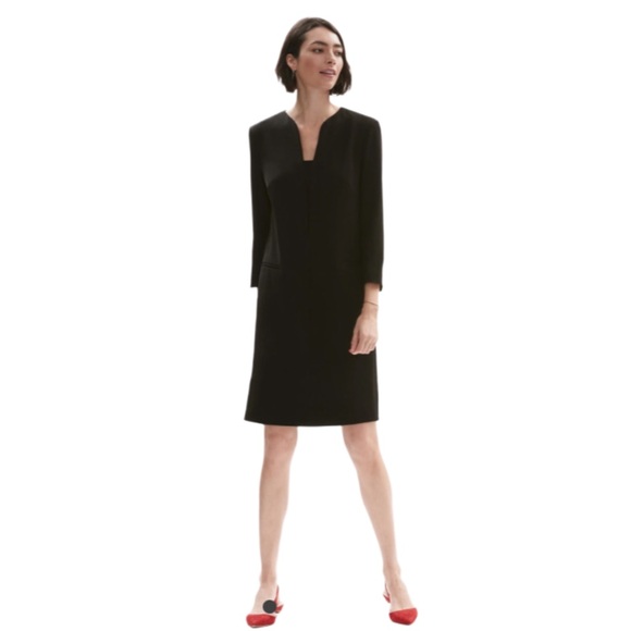 MM Lafleur Dresses & Skirts - MM Lafleur Black 3/4 Sleeve Alice Stretch Twill Dress Size 12